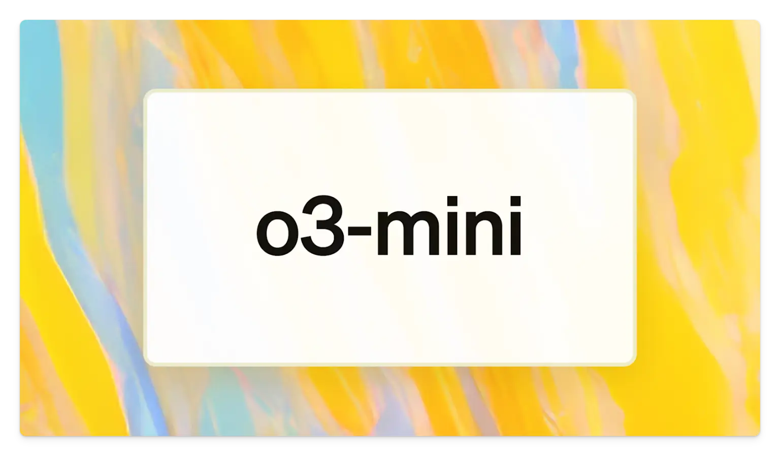 OpenAI o3 mini